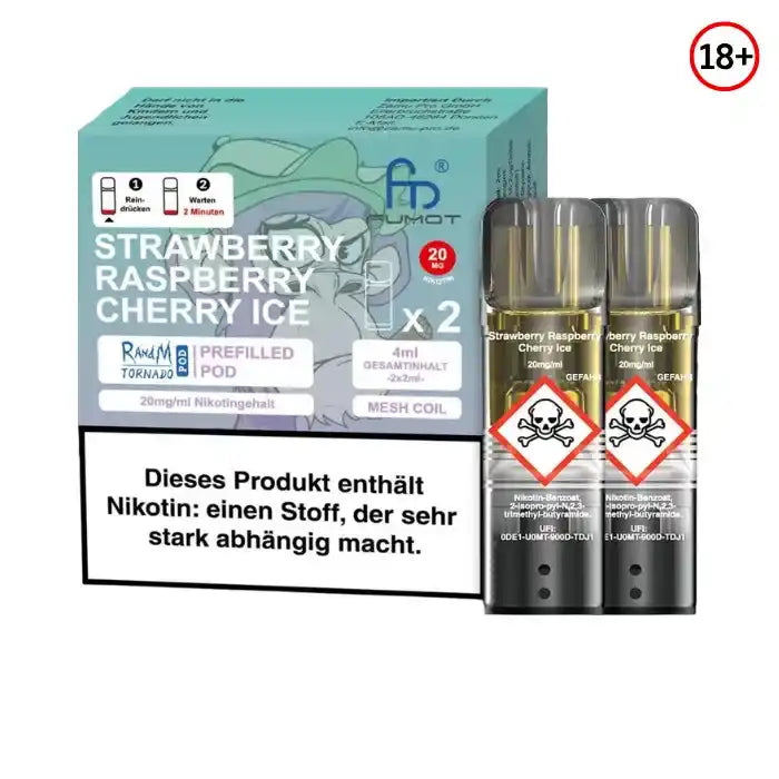 RandM Tornado by Fumot Strawberry Raspberry Cherry Ice Pod Kaufen